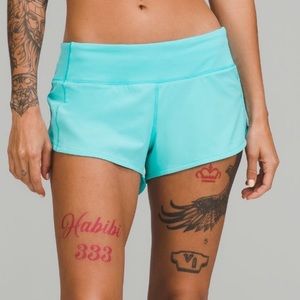 NWOT lululemon speed up shorts